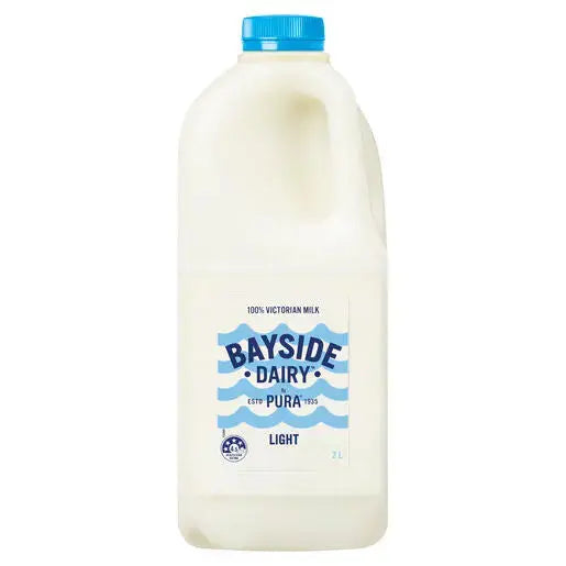 Bayside Dairy Light Milk 2L – Creamy Taste, Less Fat Bega