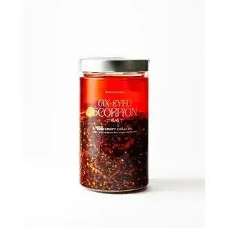 Six-Eyed Scorpion Crispy Chilli Oil - Extra Spicy XL 720ml Six Eyed Scorpion