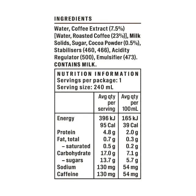 Allpress Iced Mocha | Iced Specialty Coffee Allpress Espresso