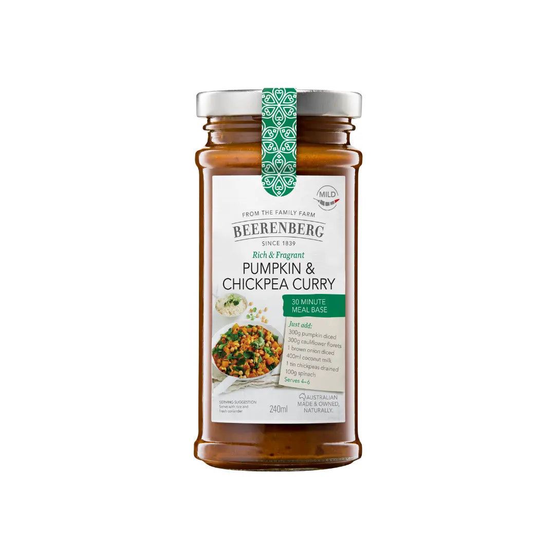 Beerenberg Pumpkin and Chickpea Curry 240ml Beerenberg
