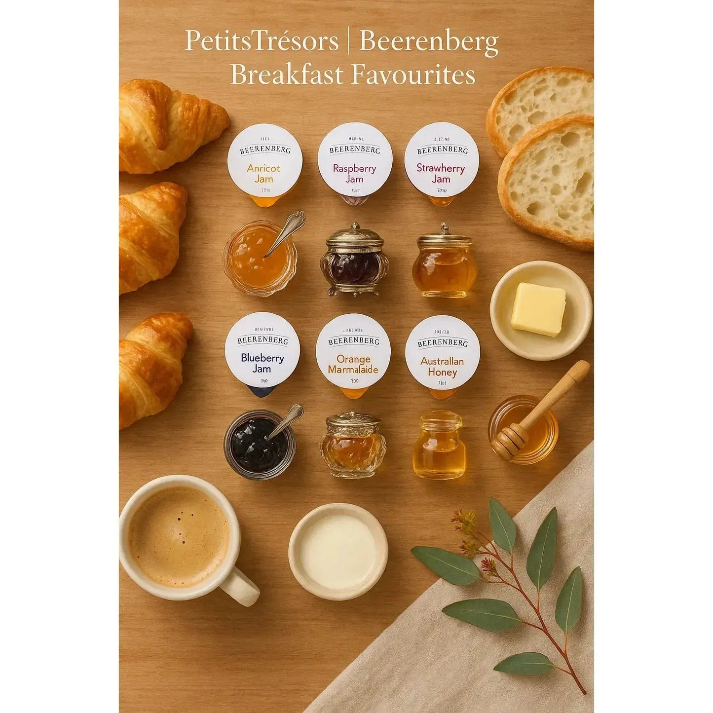 Beerenberg Jam and Honey Breakfast Bundle – 18 Portion Packs Beerenberg
