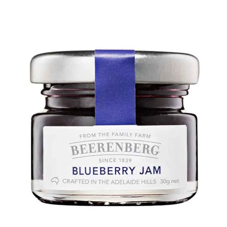 Beerenberg Blueberry Jam 30g single-serve glass jar
