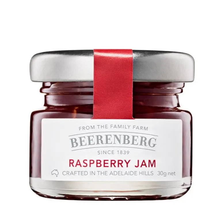 Beerenberg Raspberry Jam 30g single-serve glass jar