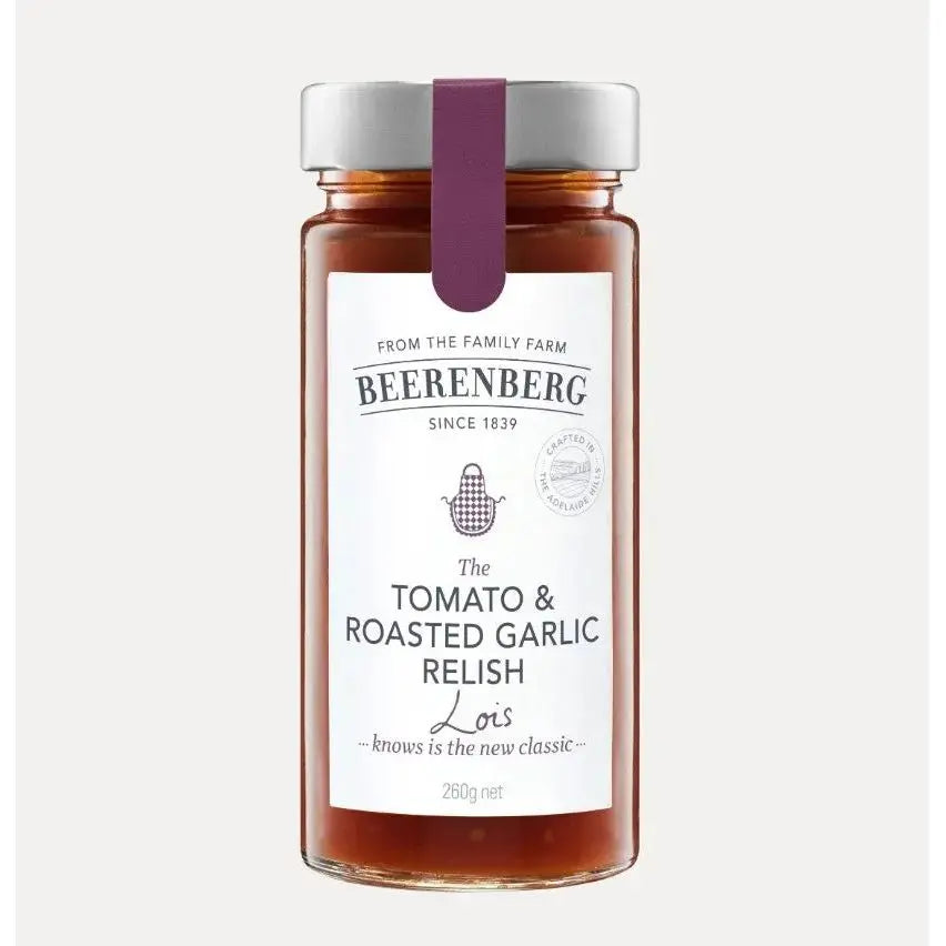 Beerenberg Australian Tomato and Roasted Garlic Relish 260g – Vegan & Gluten-Free Beerenberg