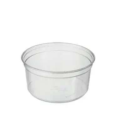 12 oz (355 ml) Clear PET Round Deli Container – Recyclable & Stackable Castaway
