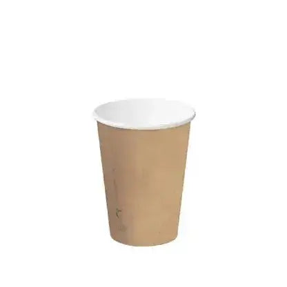 EnviroCup Classic 12oz Aqueous Coffee Cups – 100% Plastic-Free (Brown) Castaway
