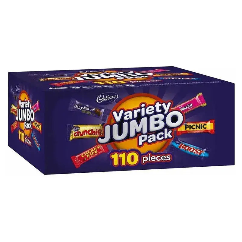 Cadbury Chocolate Variety Jumbo Pack 110 Pack Cadbury