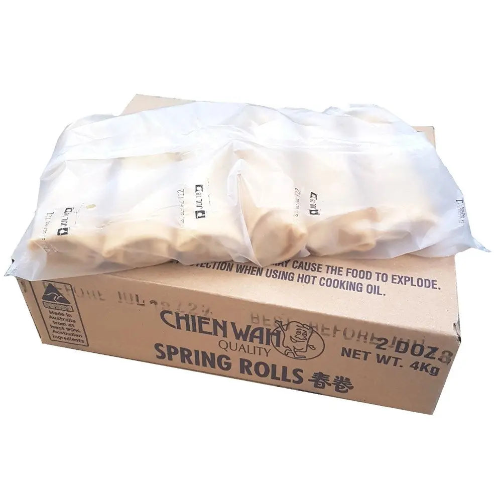 CHIEN WAH Spring Rolls 12 Pack – Crispy Frozen Vegetable Spring Rolls Chien Wah