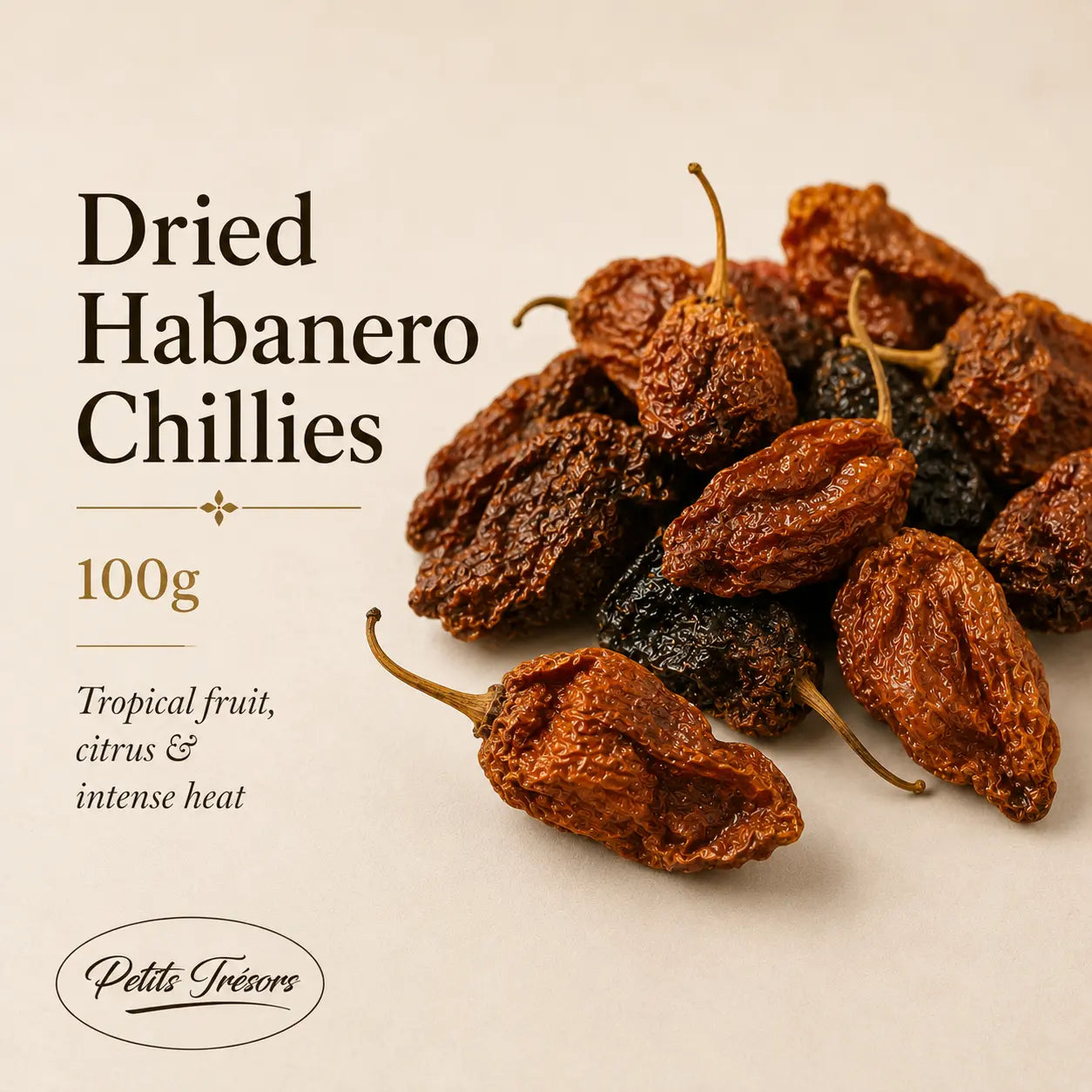 Dried Habanero Chillies 100g | Petitstresors