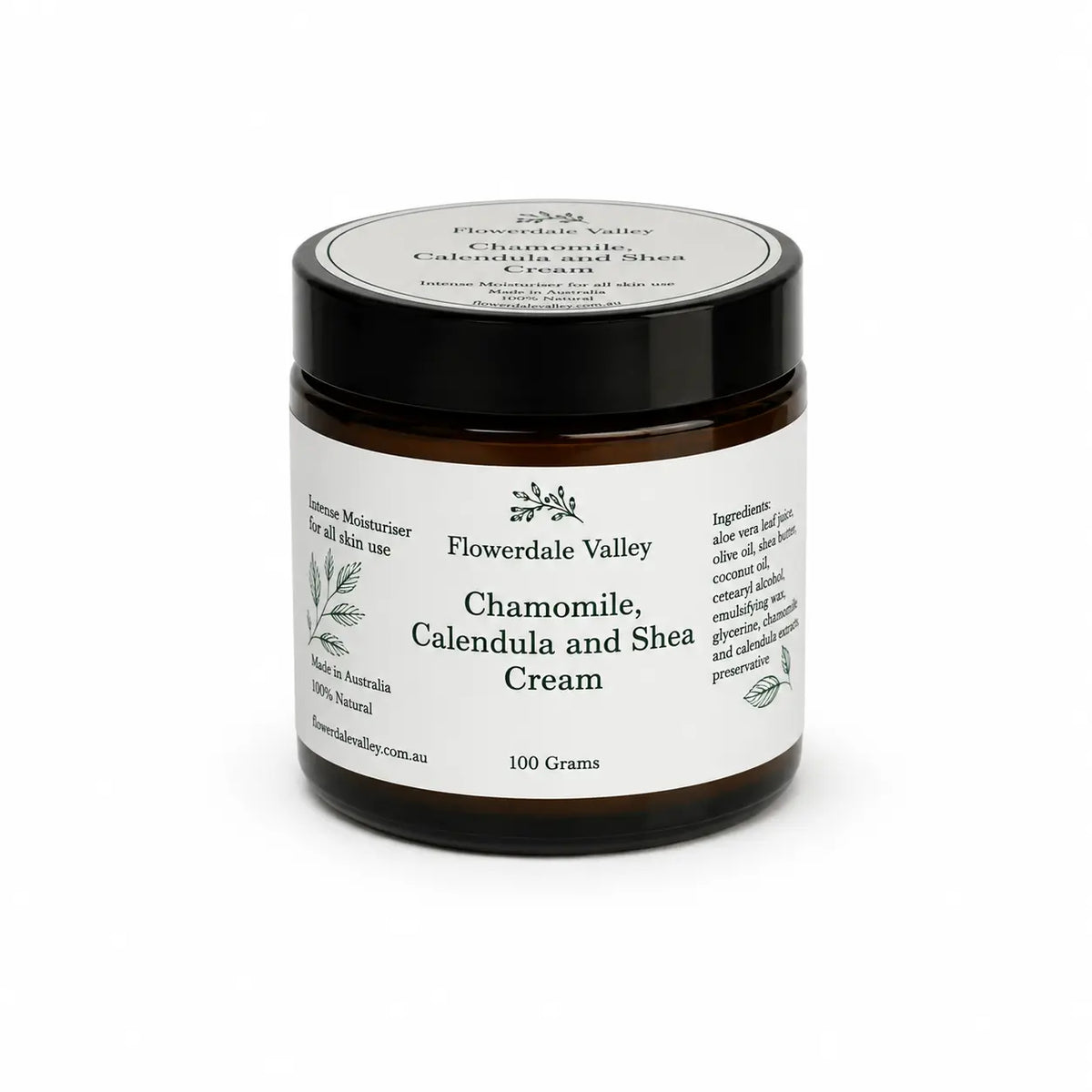 Flowerdale Valley Calendula, Chamomile & Shea Face Moisturiser 100g Flowerdale Valley