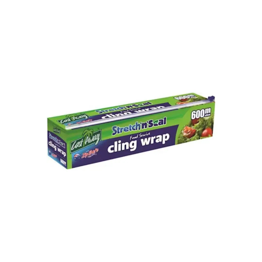 Castaway® Stretch’n’Seal® Food Service Cling Wrap 45cm x 600m – Commercial Grade Castaway