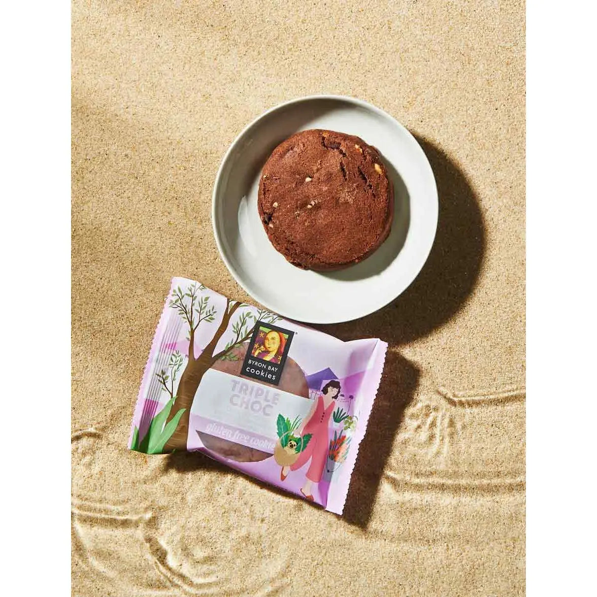 Byron Bay Cookies Triple Choc Fudge Cookie | GV | 60g Individually Wrapped Byron Bay Cookies