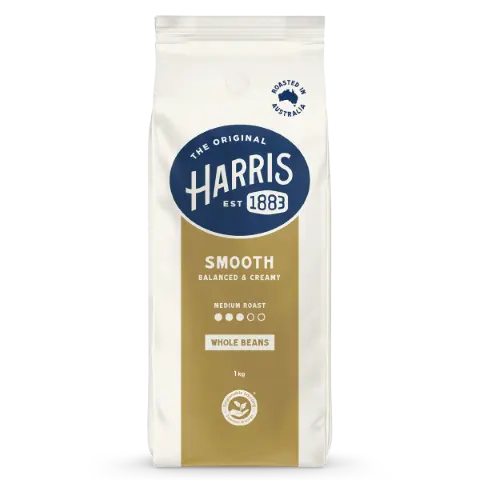 Harris Smooth Coffee Beans 1kg – Balanced, Creamy Medium Roast Harris