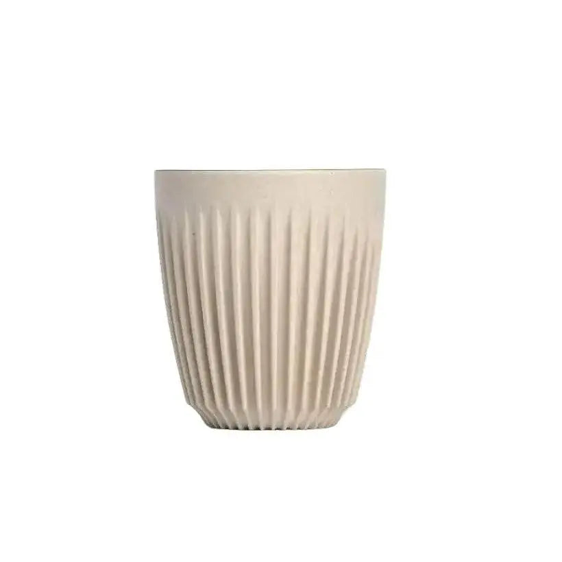 HuskeeOriginal Natural 8 oz Cups – Reusable Coffee Cups (No Lids, Unboxed) Huskee