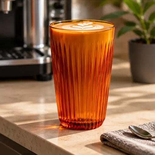 HuskeeRenew 12oz Reusable Coffee Cups 4 Pack – Amber