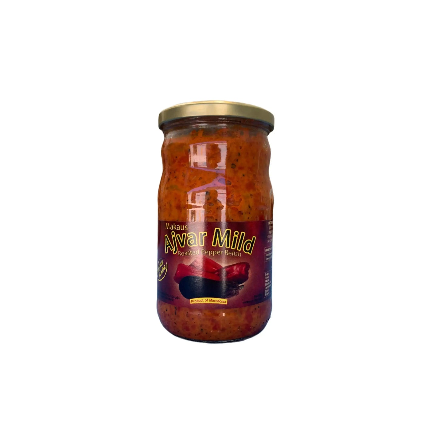 Makaus Ajvar Mild – Roasted Pepper Relish (660g) Makaus