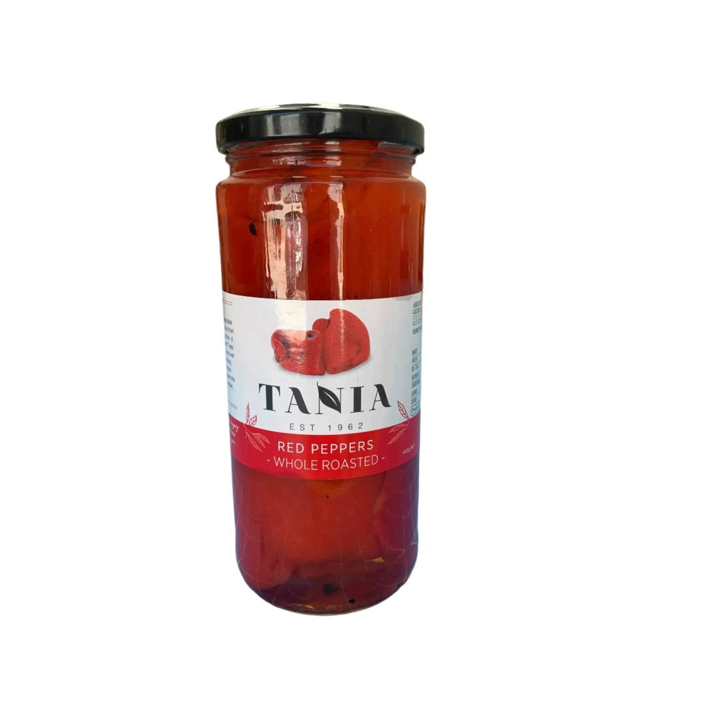 Tania Whole Roasted Red Peppers – 430g (Made in Peru) Tania
