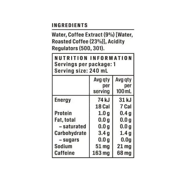 Allpress Iced Black | Iced Specialty Coffee Allpress Espresso