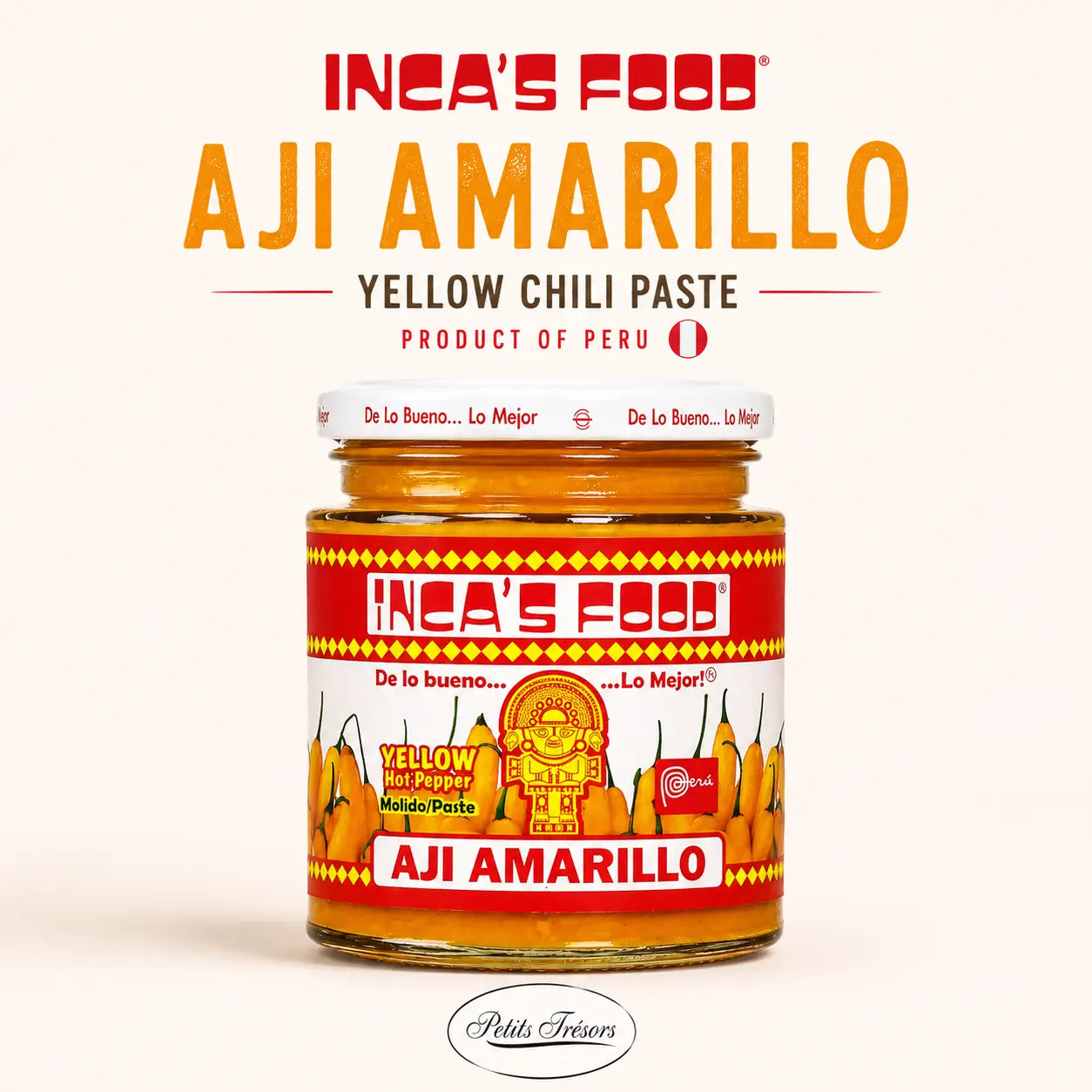 Inca's Food Aji Amarillo Paste 212g | Authentic Peruvian Yellow Chilli Paste - Petits Tresors