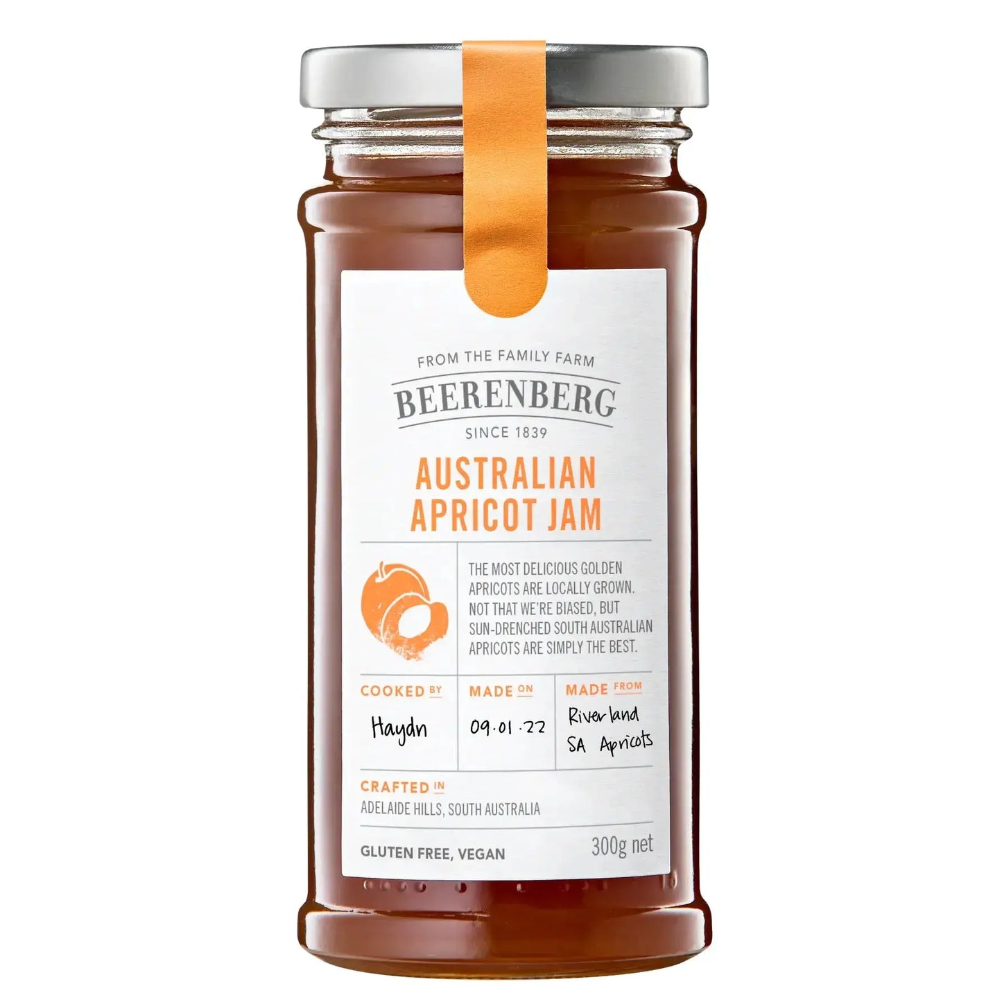 Beerenberg Australian Apricot Jam 300g | GF V - petitstresors