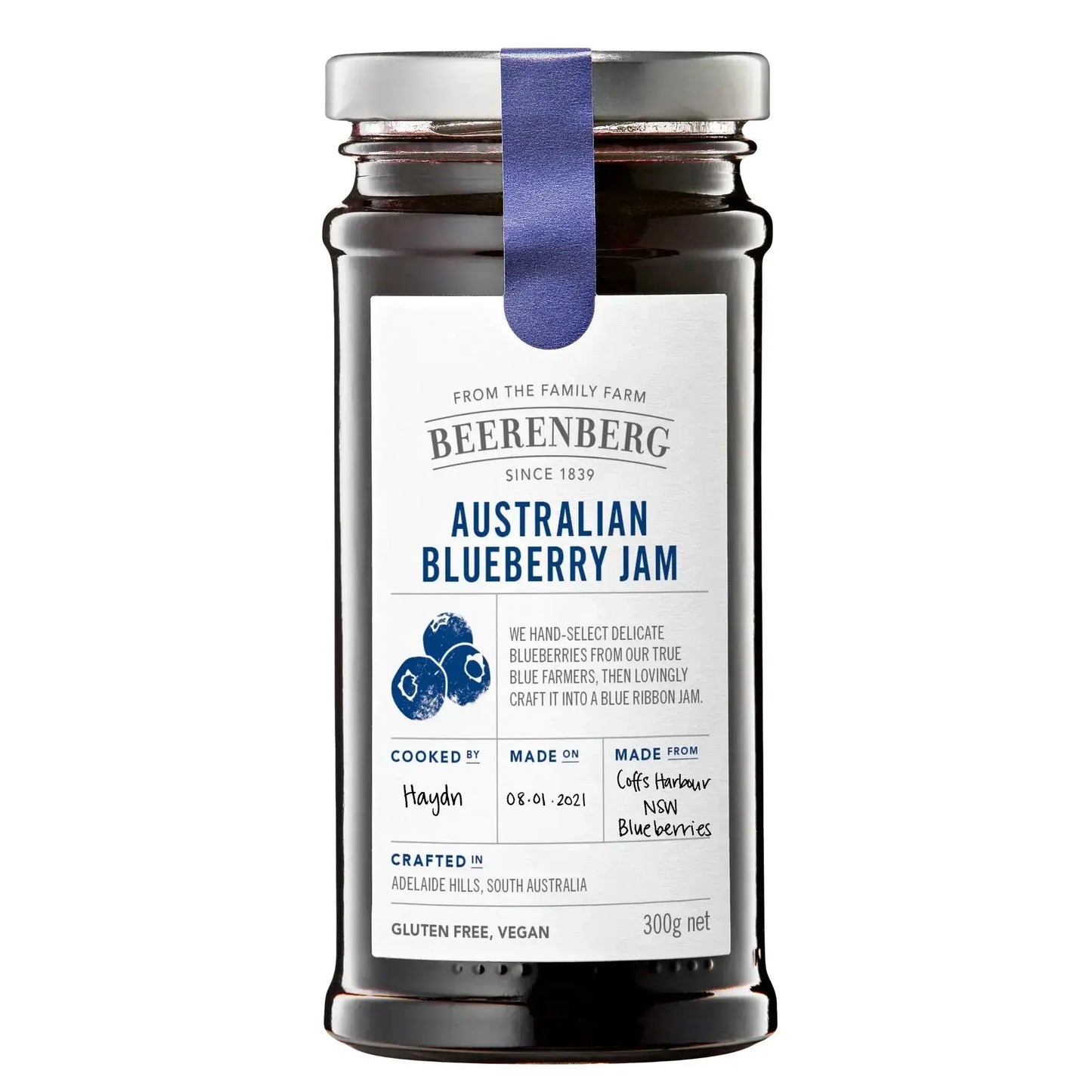Beerenberg Australian Blueberry Jam 300g | GF V Beerenberg
