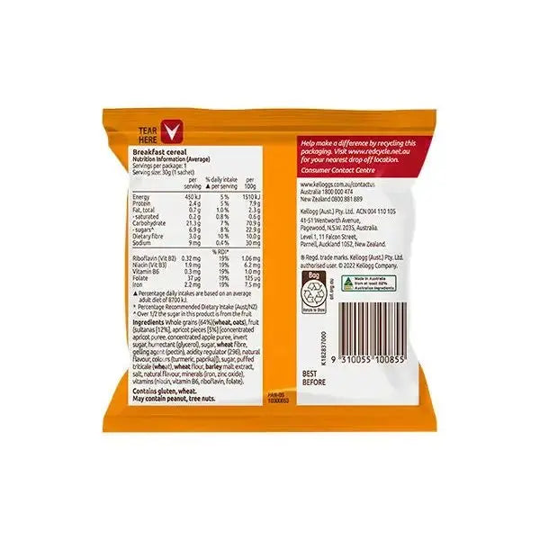 Kelloggs Just Right sachet 30g | Portions Kelloggs