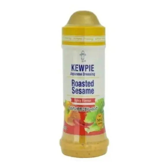 Kewpie Roasted Sesame dressing bottle on a white background