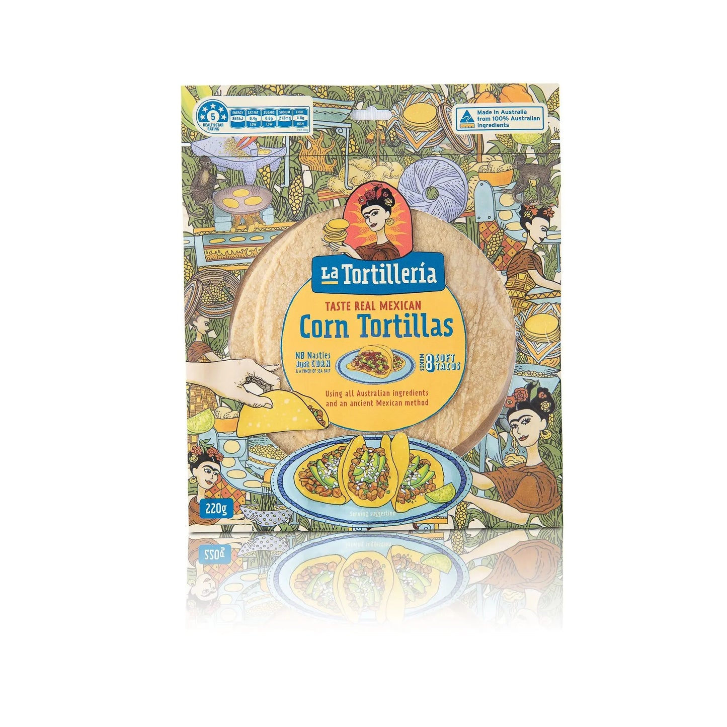 La Tortilleria Corn Tortillas 200g