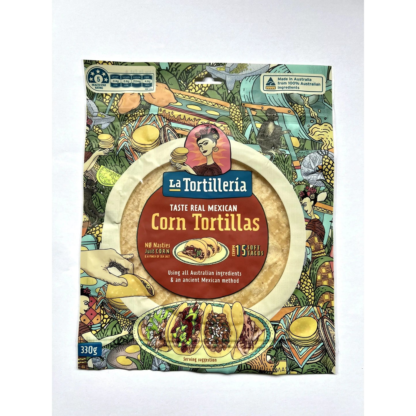 La Tortilleria Corn Tortillas 330g