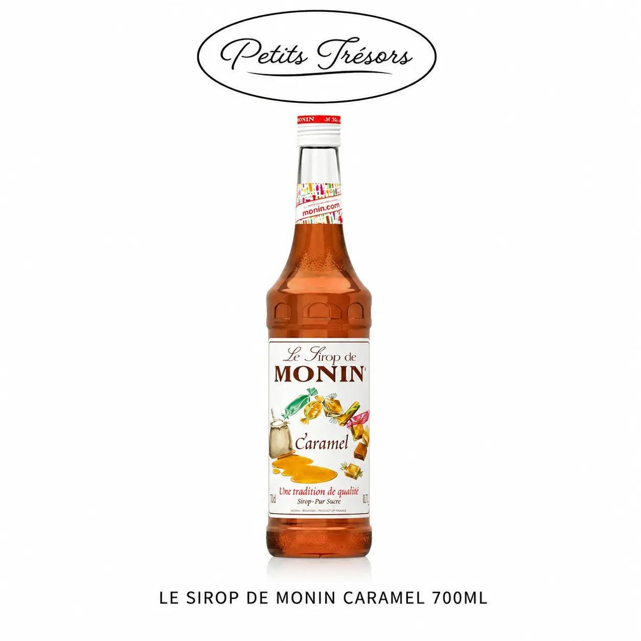 Le Sirop de MONIN Caramel Syrup 700ml | Premium Coffee, Cocktail & Dessert Syrup