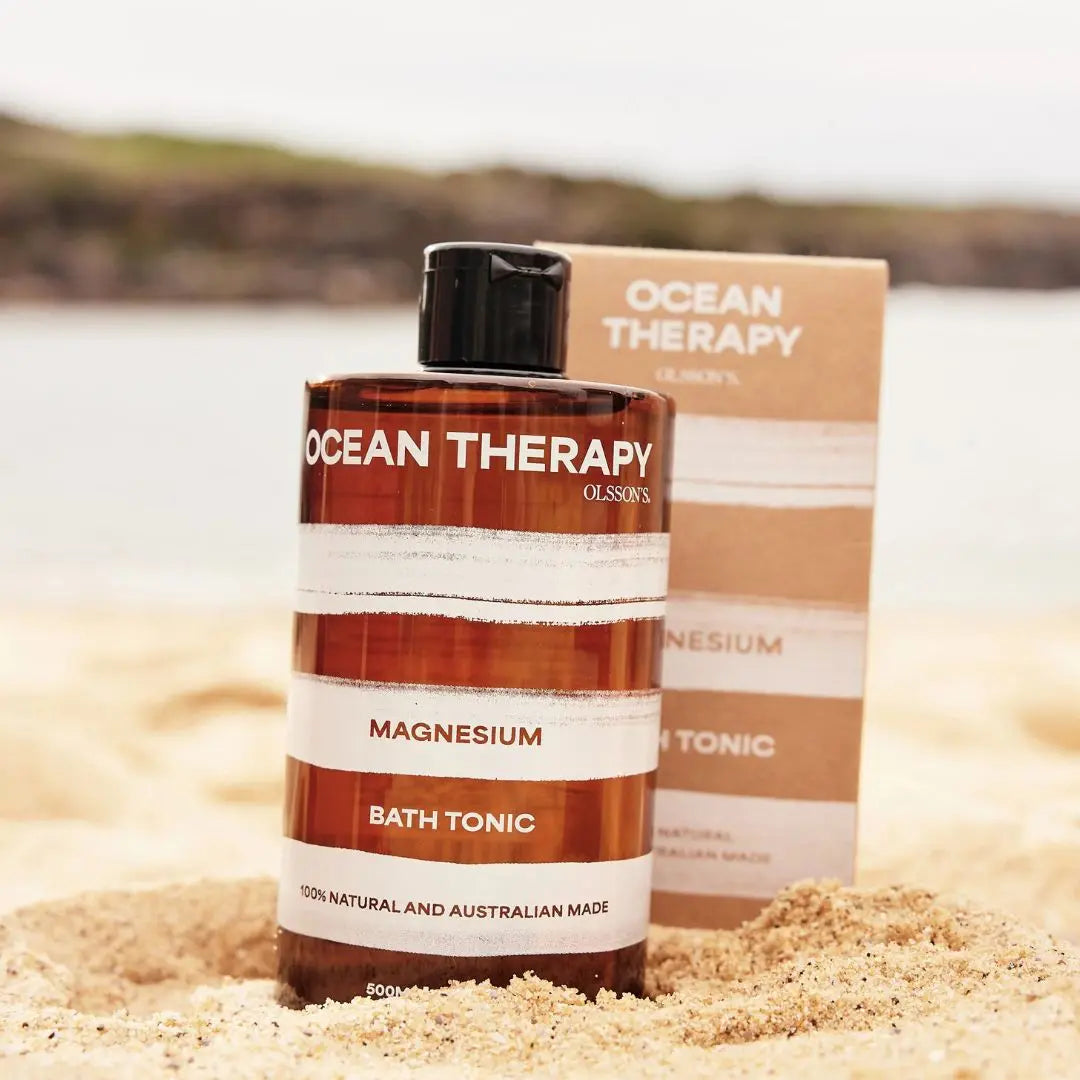 Olsson’s Ocean Therapy Sea Salt Bath Soak Magnesium Bath Tonic 500ml – Australian Mineral Bath Soak