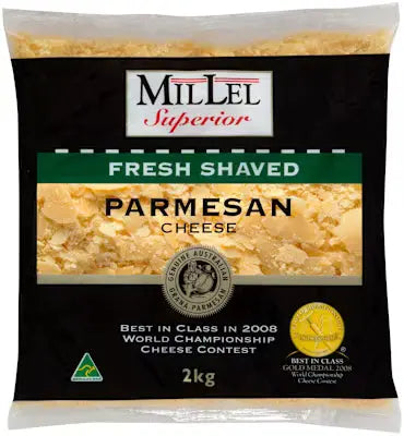 MilLel Superior Fresh Shaved Parmesan – Premium 2 kg Bulk Pack - Petits Tresors