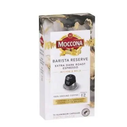 Moccona Barista Reserve Extra Dark Roast – Nespresso Compatible Pods | Intensity 12 Moccona