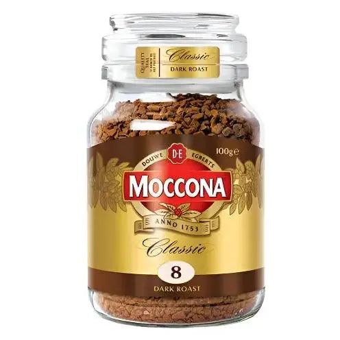 Moccona Classic 8 Dark Roast Coffee 100g – Bold Intensity in Every Sip Moccona