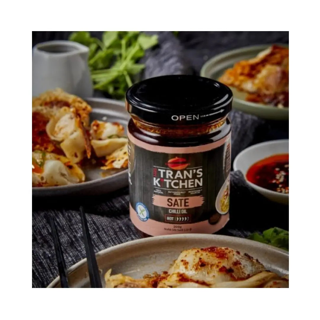 Mrs Tran’s Kitchen Sate Chilli Oil – 200g Mrs Tran’s Kitchen