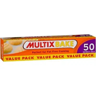 Multix Non-Stick Baking Paper – 50m Value Roll | 30cm Wide Multix
