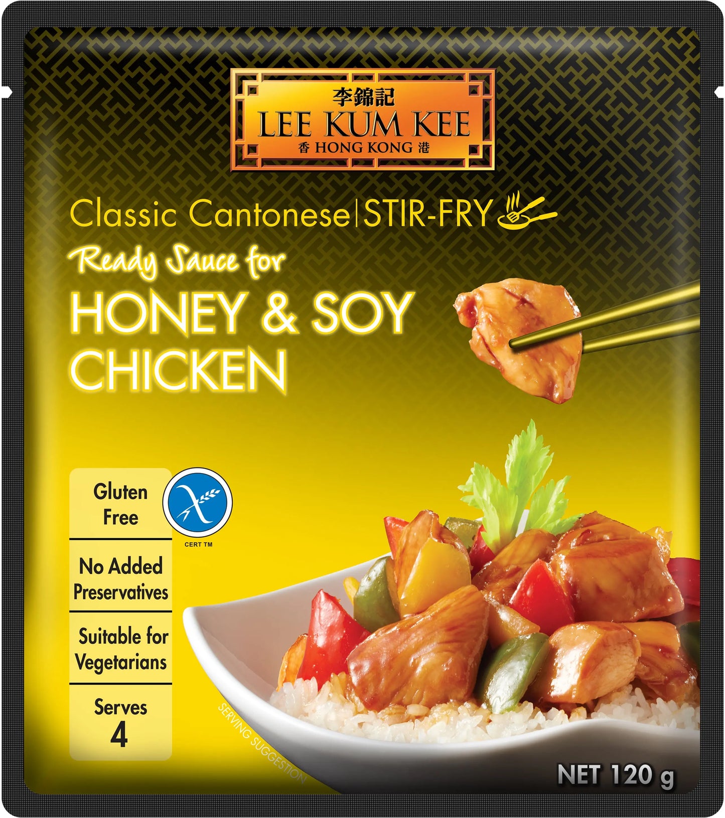 Lee Kum Kee Ready Sauce for Honey & Soy Chicken 120g 3-pack.