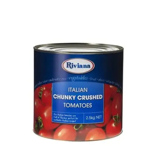 Riviana Chunky Crushed Tomatoes - Authentic Italian Quality (2.5kg) Riviana