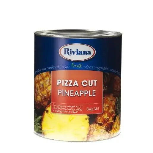 Riviana | Pizza Cut Pineapple - Perfectly Cut for Convenience (3kg) Riviana