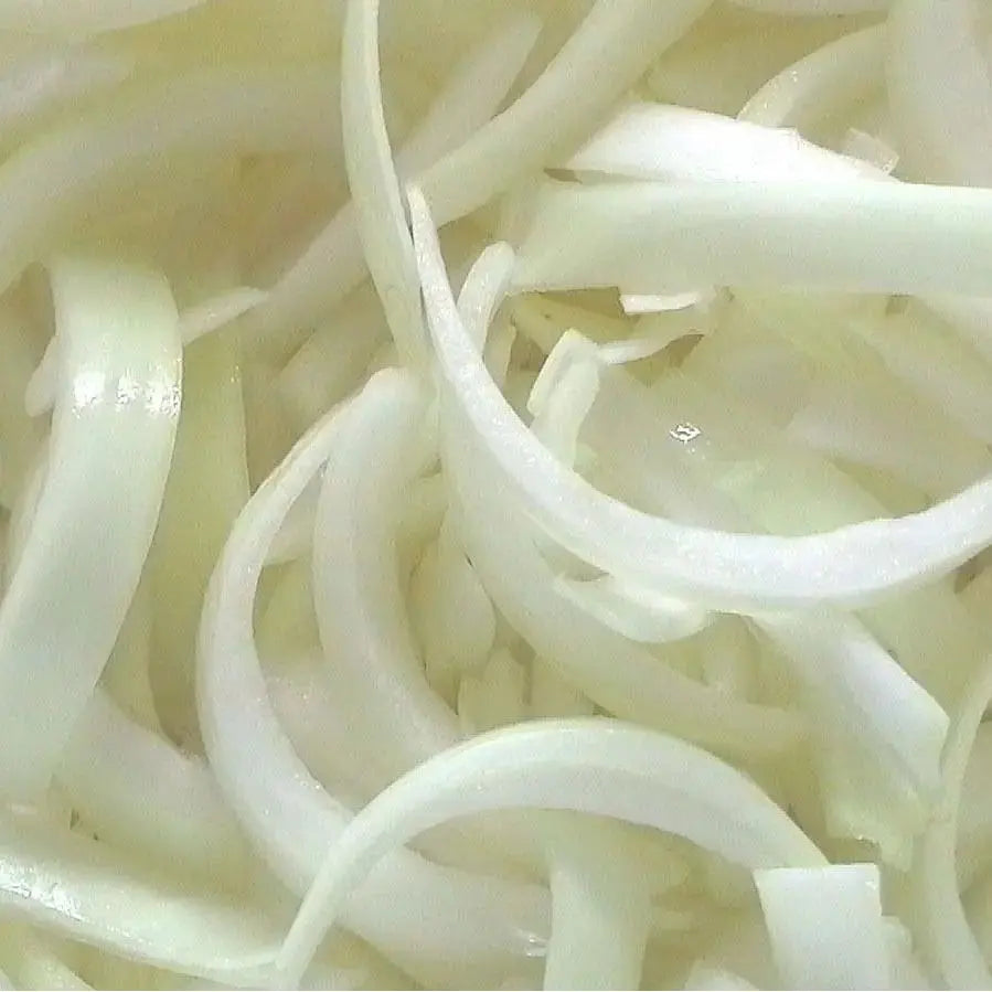 Onion Brown Sliced – 3mm (thin) MADE FRESH DAILY Petits Tresors
