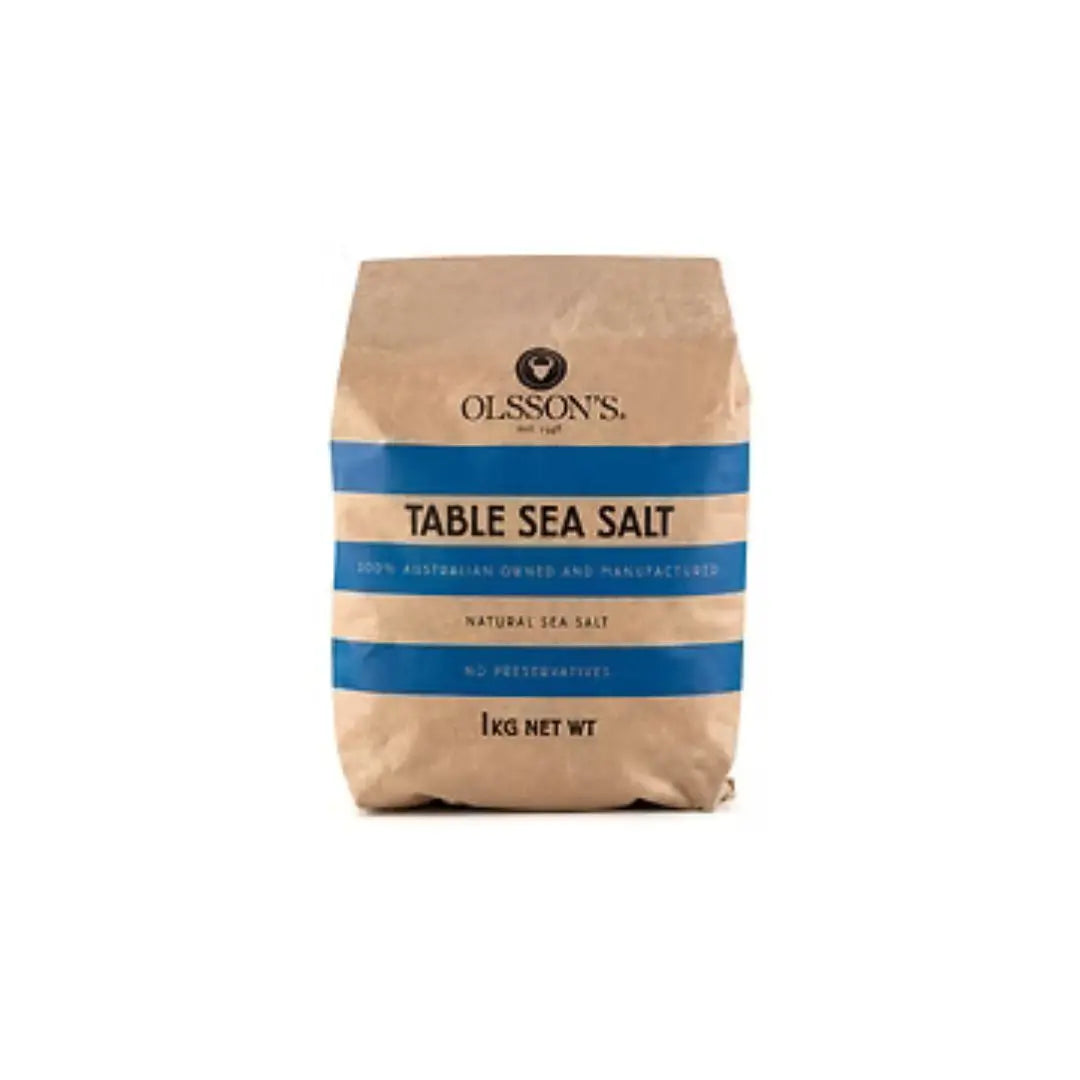 Olsson's Table Sea Salt 1kg – Pure Australian Sea Salt Olsson's Salt