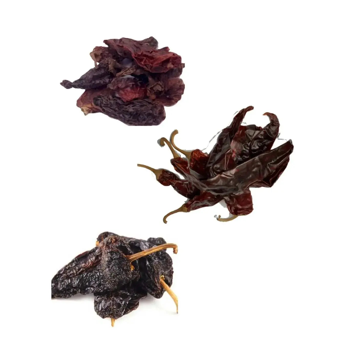 Ancho, Guajillo and Morita Chillies Bundle – 3 x 100g Petits Tresors