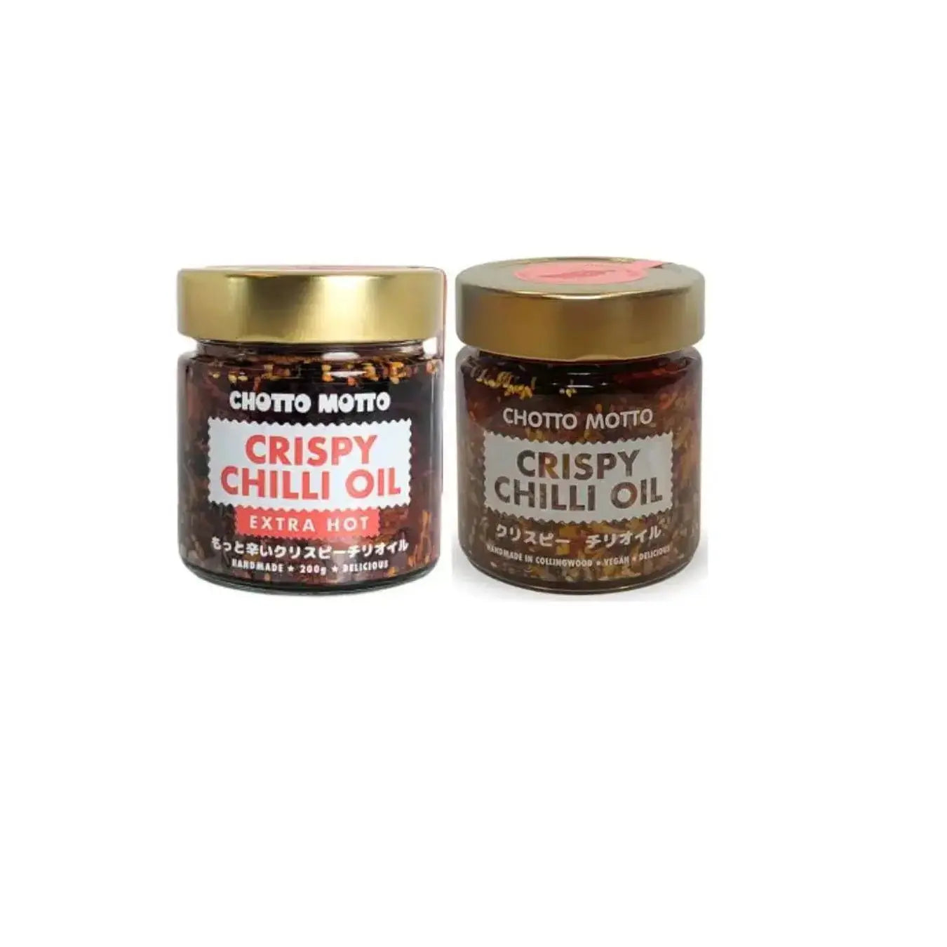 Chotto Motto Crispy Chilli Oil Pack – 2 or 4 Jars x200g Chotto Motto