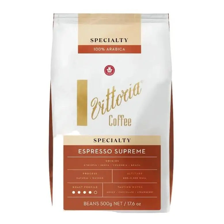 Vittoria Coffee Specialty Espresso Supreme Beans 500 g – Bold, Balanced, and Beautifully Roasted Vittoria