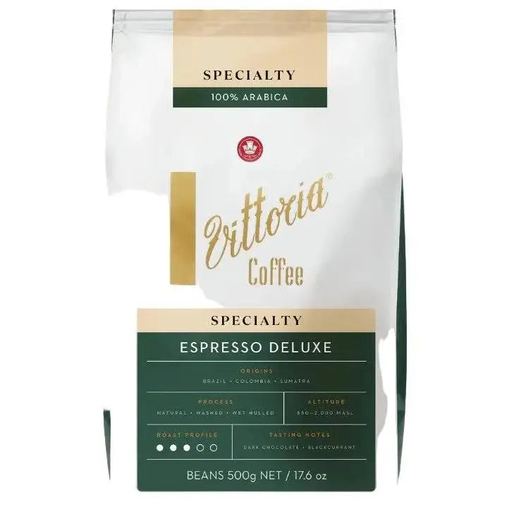 Vittoria Coffee Specialty Espresso Deluxe 500g – Rich, Velvety & Luxuriously Smooth Vittoria