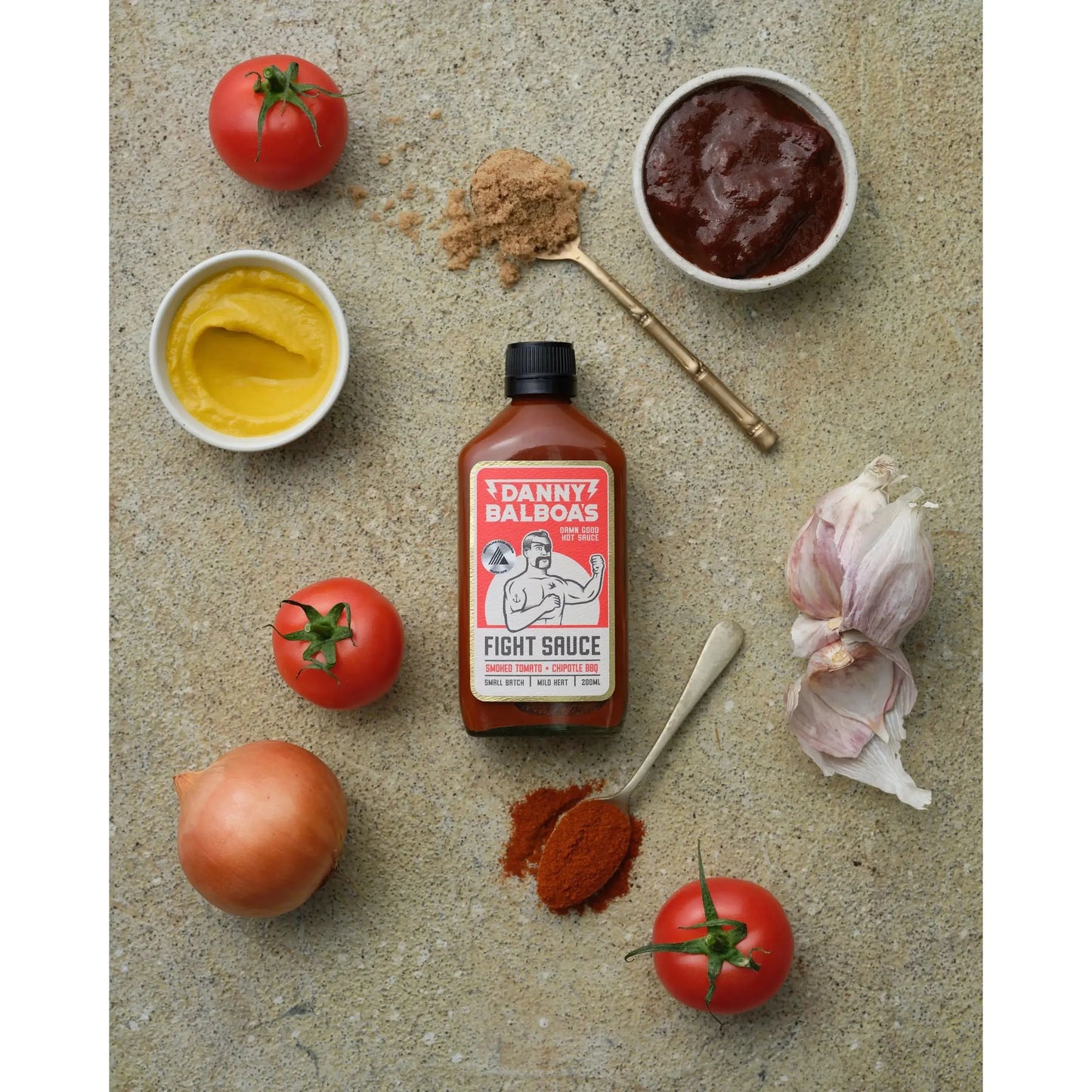 Danny Balboa | Fight Sauce Smoked Tomato and Chipotle BBQ | Petitstresors Danny Balboas