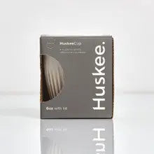 HuskeeCup Reusable with Lid 6oz Natural package