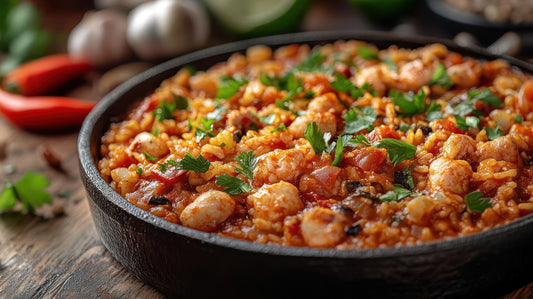 Vegetarian Paella with Smoky Chickpeas & Fire-Roasted Peppers