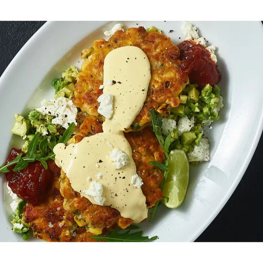 Crispy Corn and Chorizo Fritters 