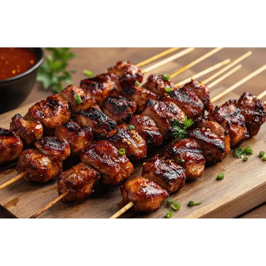 Honey Lime Sriracha Chicken Skewers